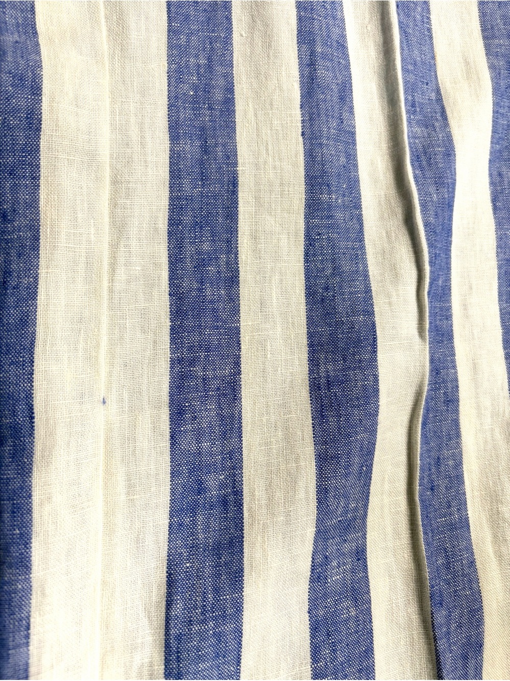 Boden Wide Leg Linen Trousers Blue White Striped Pants Women Sz 6R Nautical EUC - Picture 6 of 10